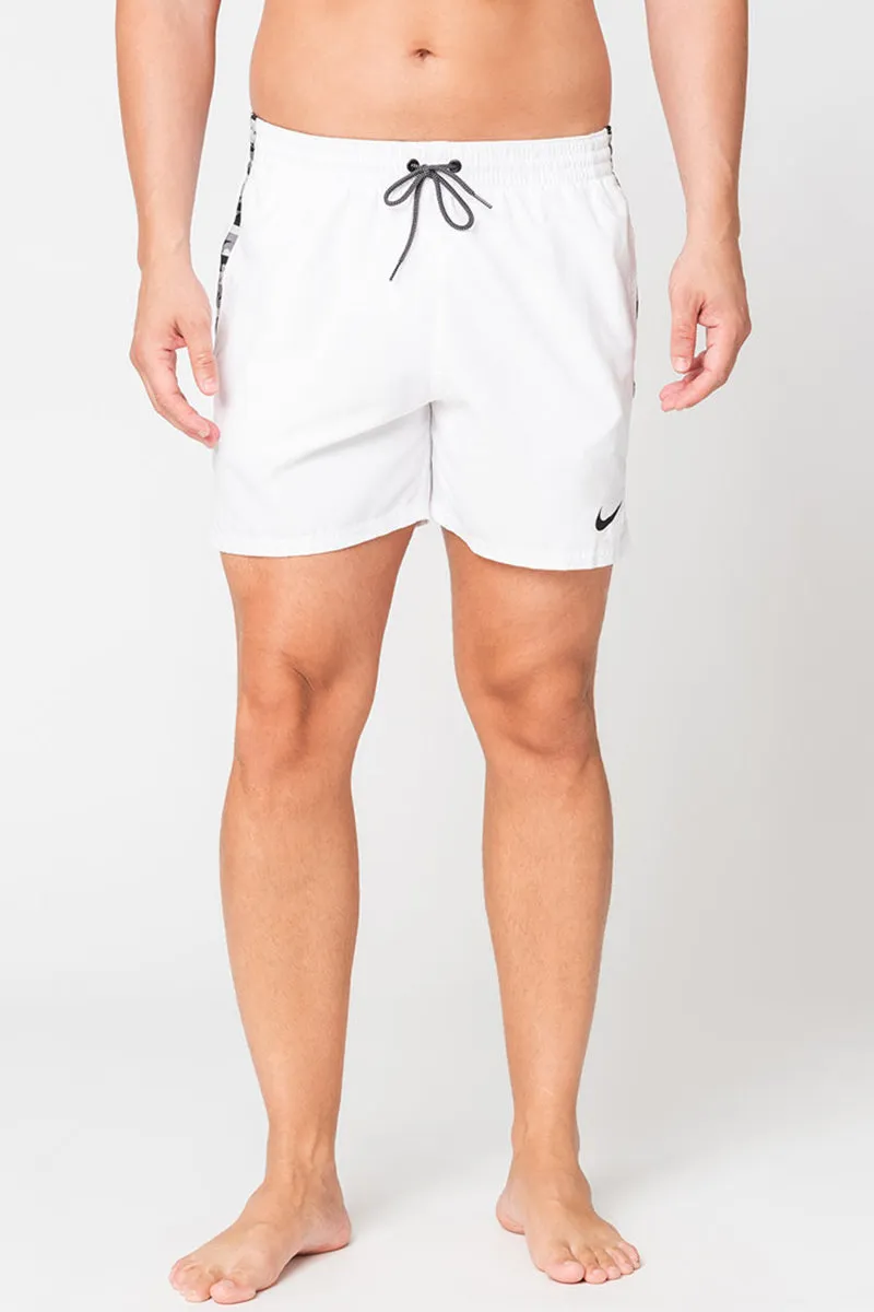 Nike - Logo Tape 5" Volley Short (White)