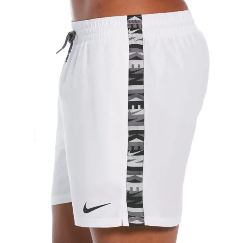 Nike - Logo Tape 5" Volley Short (White)