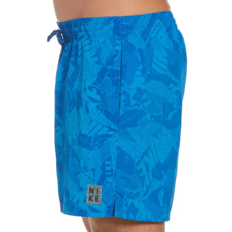 Nike - Men's Swim Collage Icon 5" Volley Short (Photo Blue)