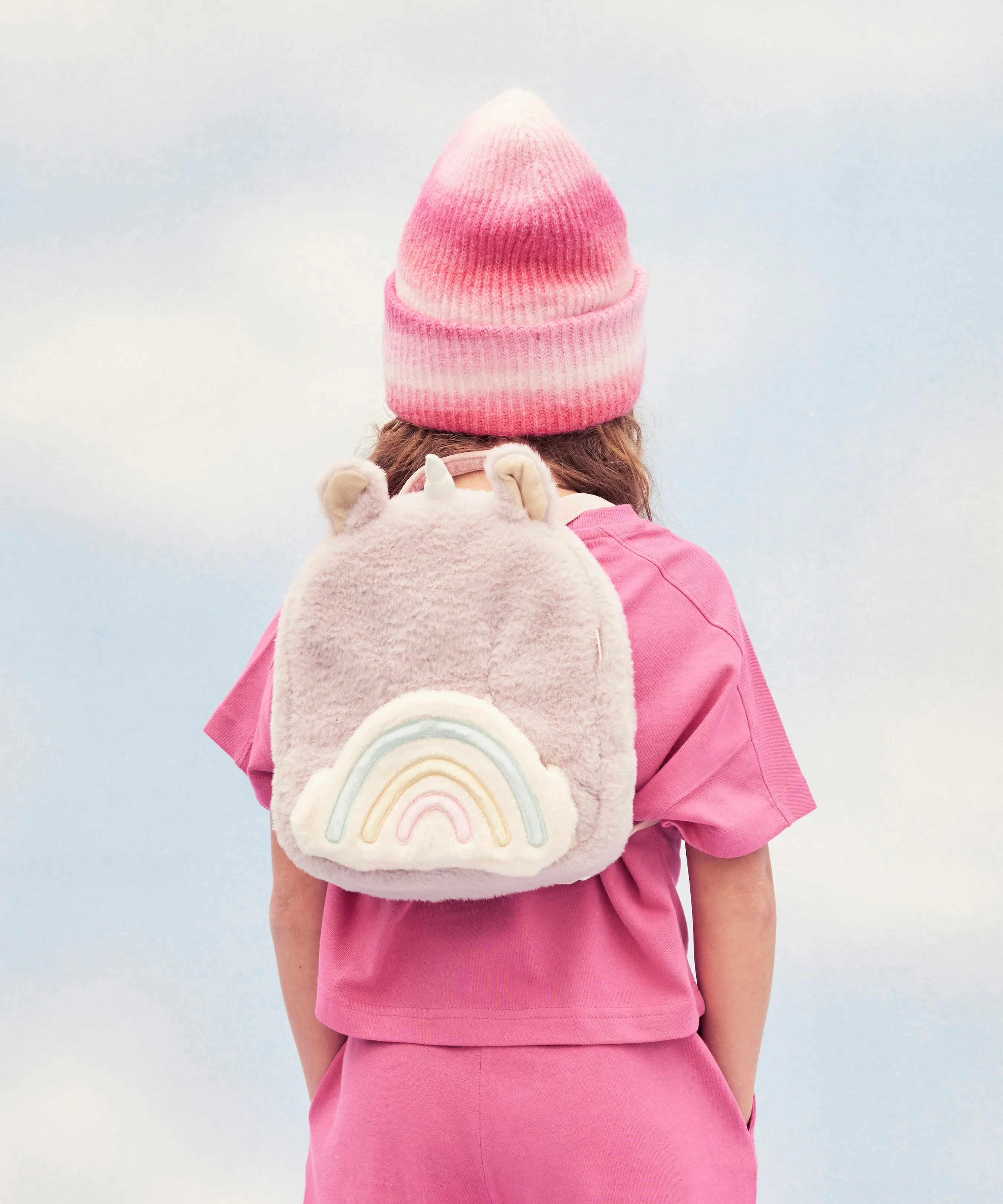 Olli Ella Unicorn Hopalong  Backpack - Pink