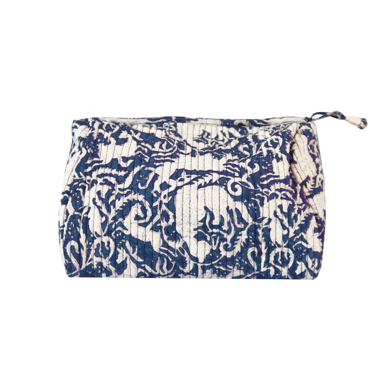 Quilted Toiletry Bag (Blue)