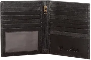 Sakkas Men's Authentic Leather Bi-Fold Wallet with 13 Credit Card Slots with Gift Bag