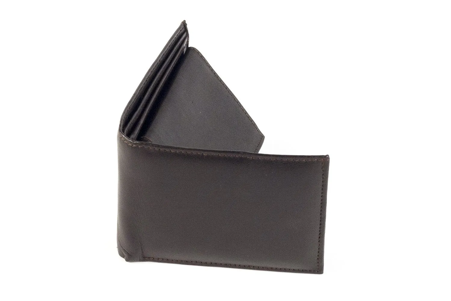 Sakkas Mens Leather Bifold Wallet Flip up Removable Id Case - Comes in a Gift Bag