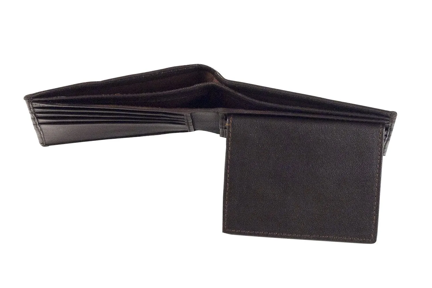 Sakkas Mens Leather Bifold Wallet Flip up Removable Id Case - Comes in a Gift Bag