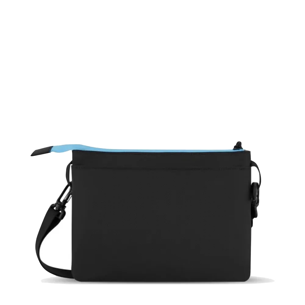 Sherpani Zoom Dual Pouch Crossbody Bag in Chromatic Black with Multi Color