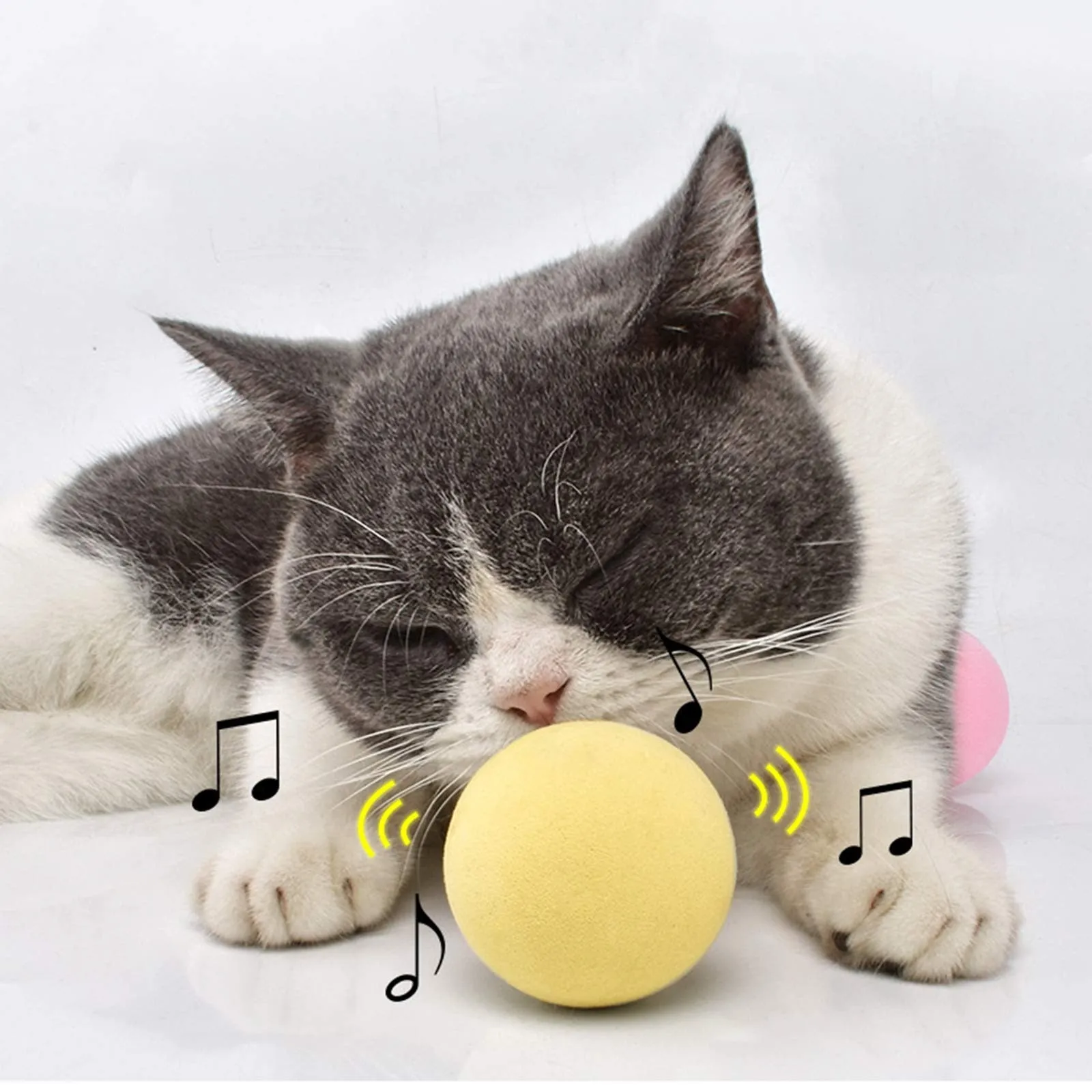 Smart Interactive Ball w/ Sounds for Cats