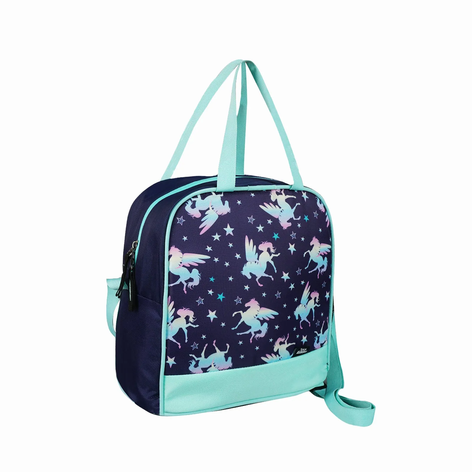 Smily Kiddos Lunch Bag for Toddlers, School, Picnic & Travel Unicorn Theme - Blue