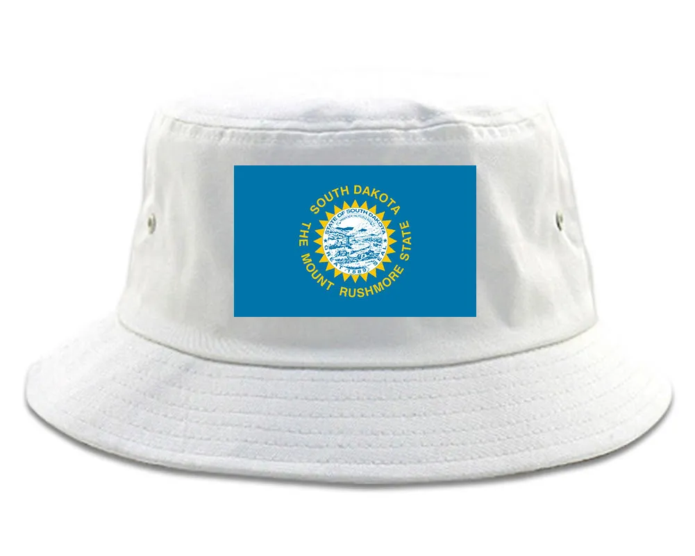 South Dakota State Flag SD Chest Mens Bucket Hat