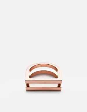 Square Bar Ring, Rose