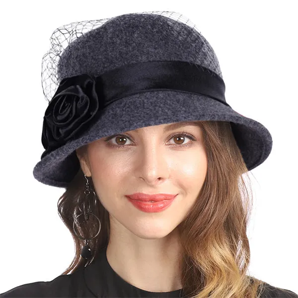 Women Wool Winter Cloche Hat Z003