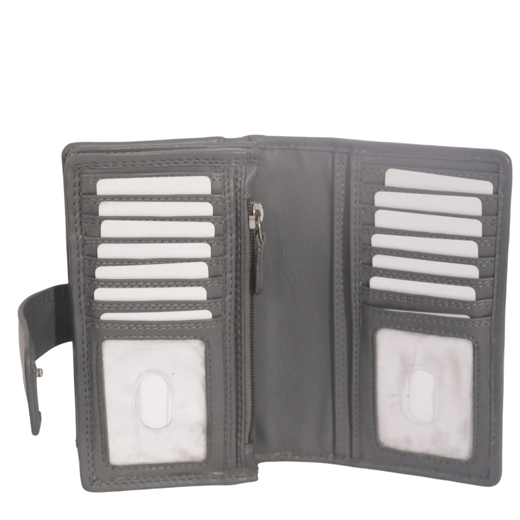 ZHX39 ~ Grey Ladies Hairon Wallet